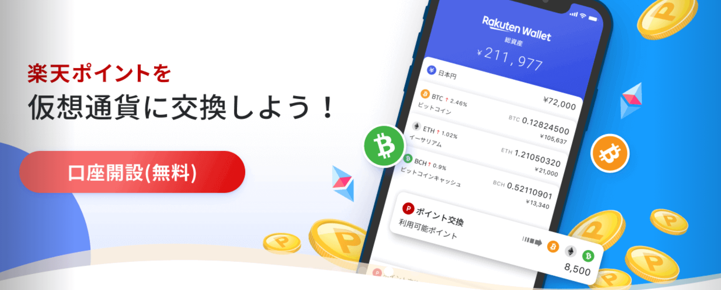 楽天Walletを使えば、楽天ポイントで「仮想通貨」が買える！楽天ポイントで投資した結果公開 | カケマネ